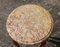Vintage French Round Marble Wood Coffee Table, Image 3