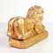 Golden Wooden Lions, 1600s, Set of 2 12