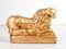 Golden Wooden Lions, 1600s, Set of 2 9