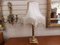 Vintage Brass Table Lamp with Tassel Fringe Lampshade, 1960s 9