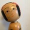 Handgefertigte japanische Vintage Kokeshi Puppe mit Wackelkopf 5