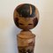 Handgefertigte japanische Vintage Kokeshi Puppe mit Baumrinde 7