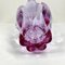 Vase en Verre de Murano Rose et Violet de Seguso 4