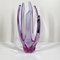 Murano Glass Vase in Pink and Violet from Seguso 1