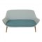 2-Sitzer Sofa mit grünlichem Bezug von Hans Olsen, 1956 2