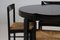 Italian Black Lacquered Dining Set, 1970s, Set of 5 7