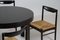 Italian Black Lacquered Dining Set, 1970s, Set of 5 15