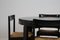 Italian Black Lacquered Dining Set, 1970s, Set of 5, Image 3