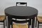 Italian Black Lacquered Dining Set, 1970s, Set of 5 16