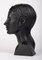 Danish Sculptural Bust of Woman in Clay, 1975, Image 4