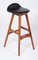 Bar Stools in Leather and Rosewood by Erik Buch for Oddense Møbelfabrik, 1960, Set of 2 4