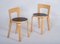 Dining Chairs by Alvar Aalto for Artek, Finland, 1950s, Set of 2 1