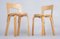 Dining Chairs by Alvar Aalto for Artek, Finland, 1950s, Set of 2 4