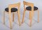 Dining Chairs by Alvar Aalto for Artek, Finland, 1950s, Set of 2 2