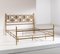Double Bed in Brass with Lacquered Tiles by Osvaldo Borsani and Gio Pomodoto for ABV, 1950s 1