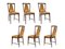 Light Brown Skai & Wood Dining Chairs from Attilio E Arturo Fossati, 1940s, Set of 6 1