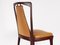 Light Brown Skai & Wood Dining Chairs from Attilio E Arturo Fossati, 1940s, Set of 6 5