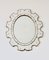 Espejo de cristal de Murano esculpido, años 40, Imagen 3