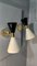 Lámparas de pared cónicas en blanco y negro, década de 2000. Juego de 2, Imagen 2
