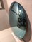 Round Blue Convex Mirror in Iron & Wooden Structure, 2000s 5