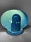 Blaue italienische Mid-Century SC3 Keramiklampe von Marcello Cuneo, 1960er 15