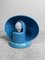 Blaue italienische Mid-Century SC3 Keramiklampe von Marcello Cuneo, 1960er 5