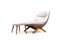 Model ML91 Lounge Chair with Ottoman by Illum Wikkelsø, 1950s, Set of 2, Image 6