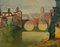 Trevisan, Paysage italien avec pont, Oil on Wood, Framed 1