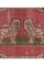 Vintage Turkish Faded Double Lion Rug, Image 4