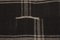 Schwarz-weiß gestreifter Vintage Kelim Teppich aus Ziegenhaar 9
