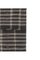 Vintage Black and White Striped Kilim Rug in Goat Hair, Image 5