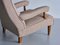 Swedish Armchair in Bouclé and Beech Wood from Westbergs Möbler, 1960s 6