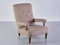 Swedish Armchair in Bouclé and Beech Wood from Westbergs Möbler, 1960s, Image 1