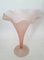 Frosted Pink Glass Vase, 1970s, Image 1