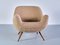 Fauteuil en Pierre Frey Bouclé et Hêtre par Gustav Bergmann, Allemagne, 1960s 5