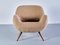 Fauteuil en Pierre Frey Bouclé et Hêtre par Gustav Bergmann, Allemagne, 1960s 3