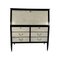 Italian Art Deco Black Lacquered Secretaire in Brass by Buffa, 1940s 1