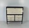 Italian Art Deco Black Lacquered Secretaire in Brass by Buffa, 1940s 2