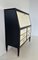 Italian Art Deco Black Lacquered Secretaire in Brass by Buffa, 1940s, Image 5