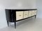 Art Deco Italian Parchment and Black Lacquer Sideboard, 1950 5