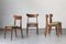 Dining Chairs with Green Seat attributed to Schiønning & Elgaard from Randers Møbelfabrik, 1960s, Set of 4 1