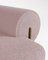 Paloma Armchair in Boucle Rose and Smoked Oak by Bernhardt & Vella for Collector 2