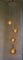 Kaskadenlampe aus bernsteinfarbenem, klarem Glas & Messing von Doria Leuchten, 1970er 3
