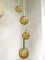 Amber and Clear Glass and Brass Cascade Ceiling Lamp from Doria Leuchten, 1970s 2