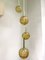 Amber and Clear Glass and Brass Cascade Ceiling Lamp from Doria Leuchten, 1970s, Image 2