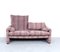 Zwei-Sitzer Sofa aus bunt gestreiftem Samt von Vico Magistretti für Cassina, 1990er 4