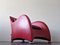 Red Leather Loge Lounge Chair by Gerard Van Den Berg for Montis, the Netherlands, 1980s 5