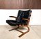 Scandinavian Cantilever Leather Lounge Chair with Ottoman attributed to Elsa & Nordahl Solheim for Rybo Rykken, 1960s, Set of 2 10