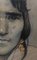 Edouard Morerod, Portrait de femme amérindienne, 1919, Matita, carboncino e pastello su carta, Con cornice, Immagine 4