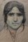 Edouard Morerod, Portrait de femme amérindienne, 1919, Matita, carboncino e pastello su carta, Con cornice, Immagine 2